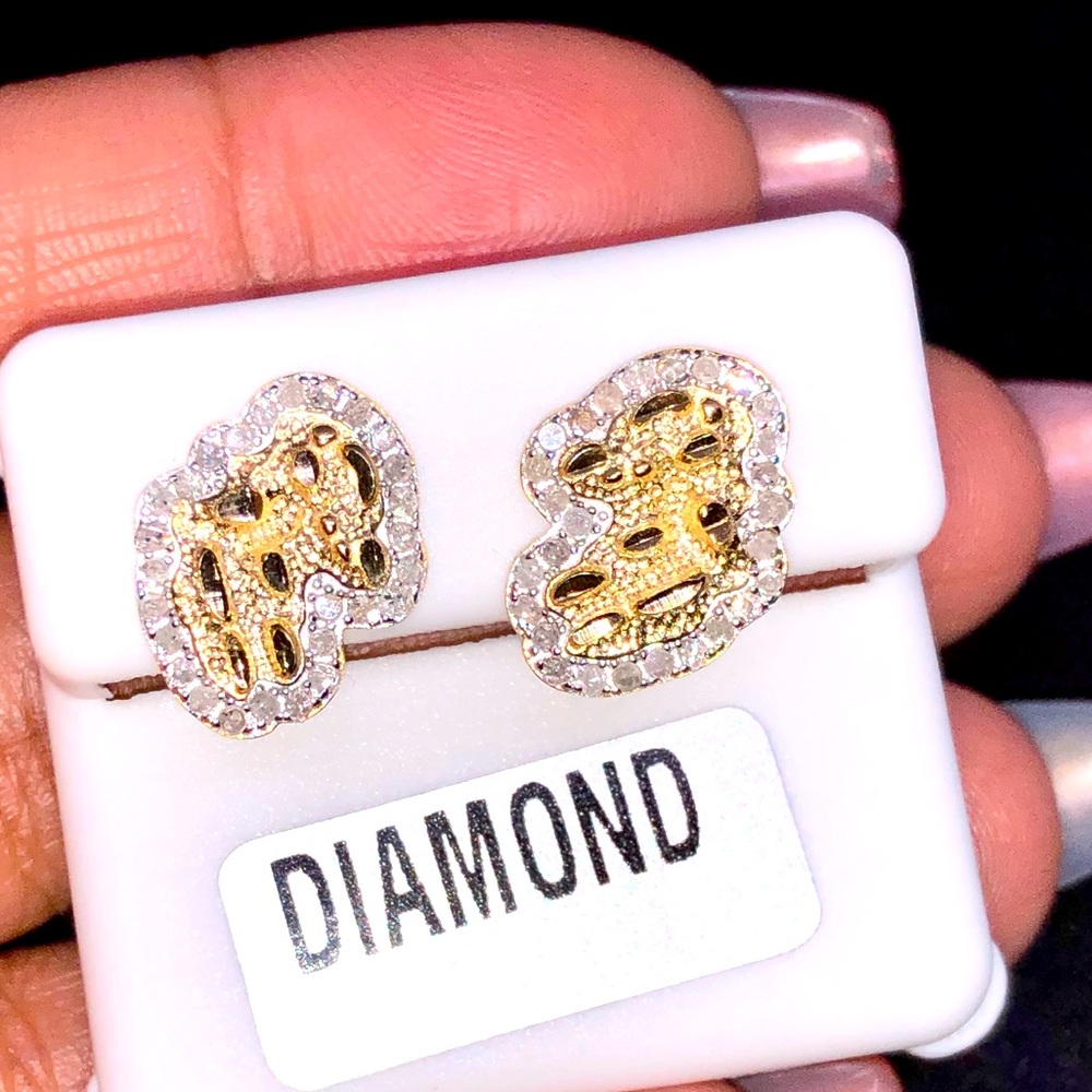 Real Diamond earrings custom made best gift sale!